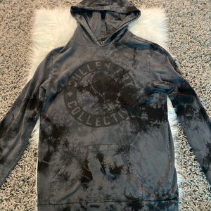 Black + Grey Tye Dye Hoodie